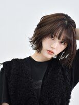ロアー ヘアー マックイーン 流山おおたかの森店(RAWR hair McQueen) 【RAWR】くびレイヤーエモージュ　愛されショートボブイメチェン