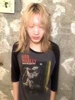 シータ(sheta)&nbsp;★ハイトーンスペインカールブルーブラックメンズカット表参道