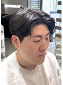 韓国風カルマセンターパートダウンパーマ