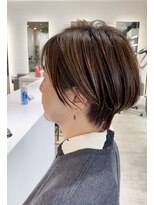 ステアケース 武蔵小杉店(stair:case)&nbsp;大人くびれショート/白髪ぼかしハイライト/武蔵小杉/自由が丘