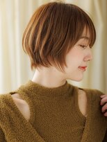 カバーヘアアンドスパ ブリス 浦和(COVER HAIR&SPA bliss)&nbsp;オレンジベージュ似合わせカット小顔丸みショートX浦和20代30代