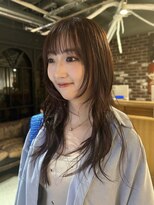 ノラ ヘアーサロン(NORA HAIR SALON) ハッシュカットハッシュレイヤーブラウンレッドブラウンカラー