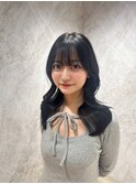 髪質改善縮毛矯正レイヤーカット顔周り前髪韓国ミニウルフ/池袋