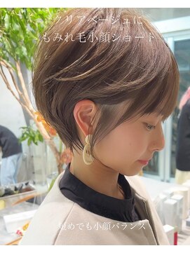 ラフ 立川(Laff) ショートヘアショートボブ白髪ぼかしハイライトカラーボブ