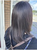 ラベンダーベージュ レイヤーカット トリートメントヘッドスパ