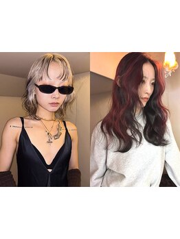 ナチュラルの中に遊びがあるデザインで周りと少し違ったヘアスタイルに◯"なりたい"カラーが叶う。