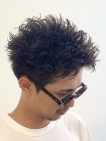 ビカムメンズヘアー 栄店(become men's hair)&nbsp;スパイキーショート無造作短髪刈り上げ