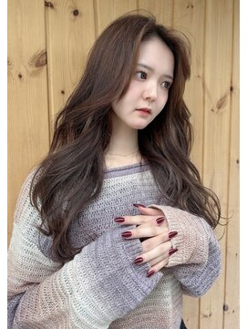 ブゾン(buZon) 【buzon】ゆるウェーブ×艶感モカブラウン