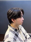就活バッサリカット ビジネスショートウルフ センターパート