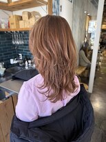 テイ(tei)&nbsp;レイヤーカット/ミディアムレイヤー/オレンジベージュ
