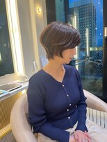 ウインナーヴィジョン 栄 久屋大通店(WINNER VISION) 【大人のファッションカラー】艶ブラウンとくびれショートボブ