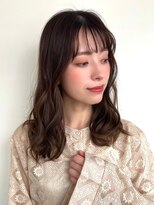 カバーヘアアンドスパ ブリス 浦和(COVER HAIR&SPA bliss)&nbsp;ダークアッシュ/フェミニン/ミディアムヘア/大人ガーリーp浦和