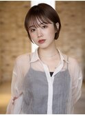 大人可愛いハンサムショート/前髪ありショート/丸みショート