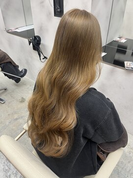 エルフレームバイワンラヴェスト(L'FLAME by one Lovest) 顔周りレイヤー/ダブルカラー/髪質改善/ケアブリーチ長野駅前