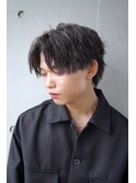 無造作センターパート.