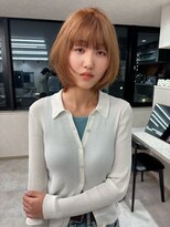 ツキ 横浜店(tuki) 横浜で叶えるミルクティーベージュショートボブ