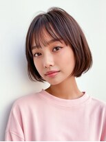ロディーナコク 大口 新子安(rodina.coc) ダークパープル/ナチュラルショート/ミルクブラウン/夏/大口子安
