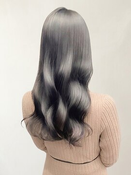 スイート ヘアデザイン(Suite HAIR DESIGN) 艶髪グレージュくびれ巻き髪ロングレイヤーブリーチなしカラー
