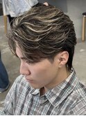 大分フェザーパーマスパイラルパーマセンターパートウルフゆるめ