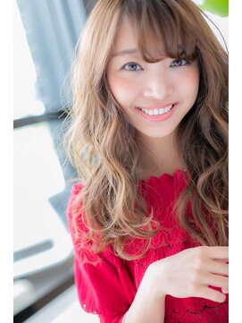 エヌアンドエーコンティ(N&A CONTi) キャメルベージュ×ウェーブロング