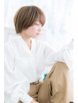 ヘアアンドビューティー ミック(Hair & Beauty miq) 目力強調★斜めバングのラブマッシュショートa