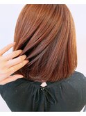 ジューシーオレンジカラーボブ♪