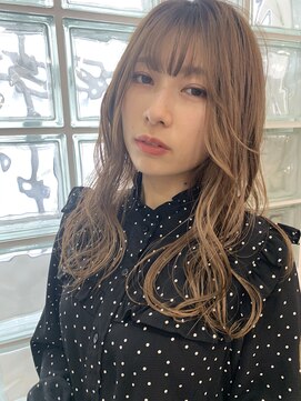 ヘアーアンドメイク シークタチカワ 立川店(Hair&Make Seek) 【seek早坂】フェザーバング ミルクベージュ