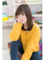 ミック ヘアアンドメイク アップ 駒込店(miq Hair&Make up) しっとりダークグレージュ*小顔艶カラーレイヤーミディアム