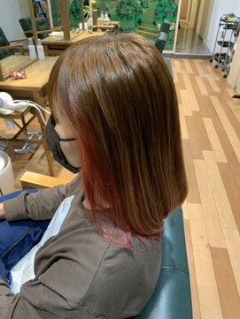 ルッカランス 王子店(Lucca Lance) インパクト大ピラミンゴインナーカラー３月