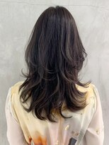 アイティー バイ アルバム 中野店(IT by ALBUM)&nbsp;ハイレイヤー_ラベンダーカラーくびれミディ_ba321031