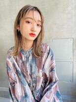 エース (ACE)&nbsp;大人可愛い切りっぱなしボブ×アッシュベージュ