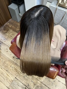 ルポ 京都四条河原町店(repos) ブリーチ履歴　美髪酸性縮毛矯正