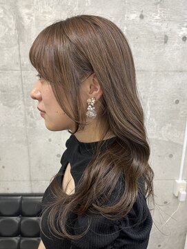 メルシー トータル ブランディング サロン(merci TOTAL BRANDING SALON) 後毛ヘア/ロングヘア/ミルクティーベージュ