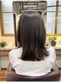 自然で派手すぎない白髪ぼかしハイライト☆30代/40代/50代