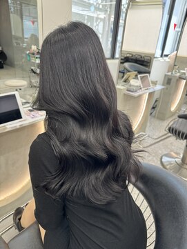 ロンド マーレ 天神大名店(Lond mare) デザインカラー/レイヤーカット/ウェットヘア/オリーブベージュ