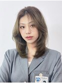 オリーブレイヤー_グレーベージュレイヤーロング_ba456791