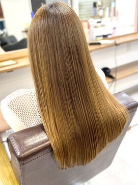 ランプ(Lamp) くびレイヤーグレーベージュニュアンスカラー白髪染め白髪ぼかし