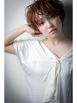 カバーヘア イヴ 戸頭店(COVER HAIR EVE) ステップボーンカットゆるふわエアリーショートw戸頭30代40代