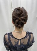 王道ふわふわシニヨン/結婚式お呼ばれヘア/参列ヘア/二次会ヘア