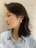 ピークアブー 表参道(PEEK-A-BOO)&nbsp;韓国風ミディアムボブレイヤー顔周りレイヤー