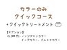 【カラーのみクイックコース】艶髪カラー+ピュアtr＋クイックtr