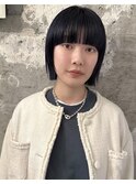 【表参道sheta中澤】フルバング似合わせカット黒髪イメチェン