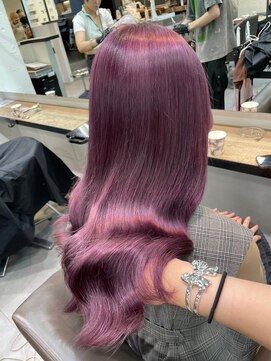 ベレーザ 渋谷(BELEZA) 9563パープルブラックラベンダーパープルレイヤーワンホンヘア