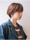 丸みショートボブ/ひし形ショートボブ/耳かけショートボブ
