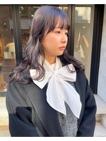 コフィー バイ メルト 吉祥寺(cofy by melt)&nbsp;【松本咲花】ブリーチなしダブルカラーラベンダーグレージュ艶感