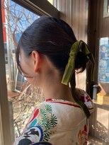 オーバーキャプテンネイキッド(OVER CAPTAIN NAKED)&nbsp;卒業式☆シンプルお団子袴アレンジ