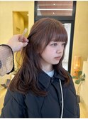(snuw_hotaru)レイヤーボブマロンベージュラベンダーミルクティ