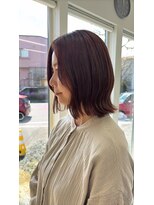 サザ 坐 ヘアークラブ&nbsp;レッドブラウンカラー・くびれヘア