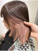 インナー×ピンクベージュ
