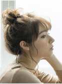 大人可愛い無造作お団子ヘア　[八王子]ROCCO